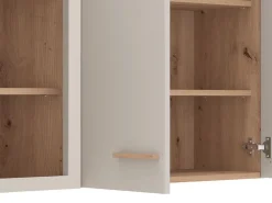 Cucina Beige Marrone Rovere Nodi 2 Cassetti 8 Ripiani, 9 Ante - Ghemme