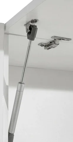 Cucina Bianco Lucido Grigio Ardesia un Cassetto 13 Ripiani, Modulabile Made in Italy - Fonti