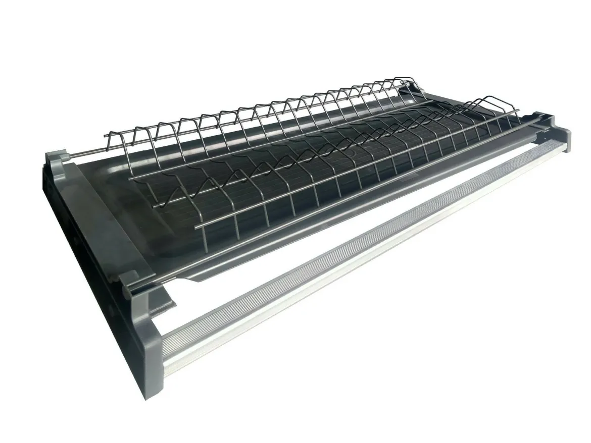 Cucina Bianco Lucido Marrone Rovere un Cassetto 19 Ripiani, Modulabile Made in Italy - Attimis