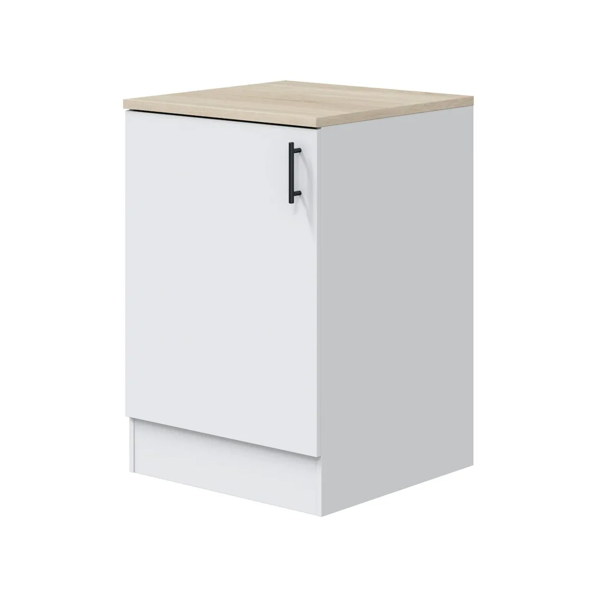 Cucina Bianco Marrone Rovere un Cassetto 7 Ripiani, 8 Ante - Colombo