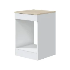 Cucina Bianco Marrone Rovere un Cassetto 7 Ripiani, 8 Ante - Colombo