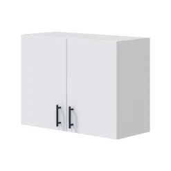 Cucina Bianco Marrone Rovere un Cassetto 7 Ripiani, Apertura Battente, Scorrevole - Velvenia