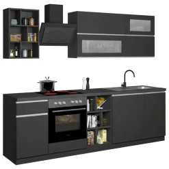 Cucina Grigio Ardesia Grigio Ardesia un Cassetto 13 Ripiani, Modulabile Made in Italy - Fonti