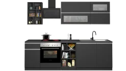 Cucina Grigio Ardesia Grigio Ardesia un Cassetto 19 Ripiani, 7 Ante Made in Italy - Attimis