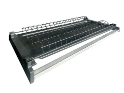 Cucina Grigio Ardesia Grigio Ardesia un Cassetto 19 Ripiani, Modulabile Made in Italy - Attiko