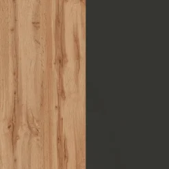 Cucina Grigio Ardesia Marrone Rovere un Cassetto 19 Ripiani, 7 Ante Made in Italy - Attimis