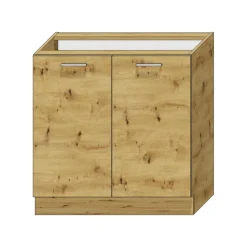 Cucina Marrone Rovere Nodi Modulabile un Cassetto, un Ripiano - Sora