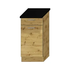 Cucina Marrone Rovere Nodi Modulabile un Cassetto, un Ripiano - Sora