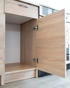 Cucina Marrone Rovere un Ripiano Modulabile, un Cassetto - Camerino