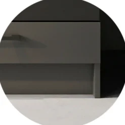 Cucina Nero Antracite un Ripiano Modulabile, un Cassetto - Cormone