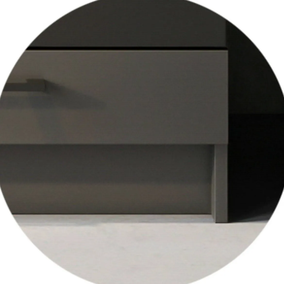 Cucina Nero Antracite un Ripiano Modulabile, un Cassetto - Cormone
