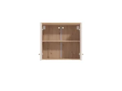 Dispensa da Cucina Beige Marrone Rovere Nodi un Ripiano 2 Ante 60x31x56h cm, 2 Vani - Saracena