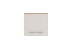 Dispensa da Cucina Beige Marrone Rovere Nodi un Ripiano 2 Ante 60x31x56h cm, 2 Vani - Saracena