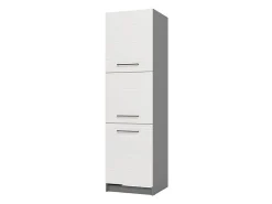 Dispensa da Cucina Bianco Grigio un Cassetto 2 Ripiani 55x60x82h cm, Apertura Scorrevole - Moiolaaa