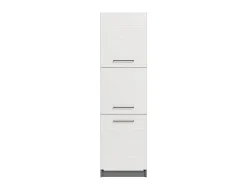 Dispensa da Cucina Bianco Grigio un Cassetto 2 Ripiani 55x60x82h cm, Apertura Scorrevole - Moiolaaa