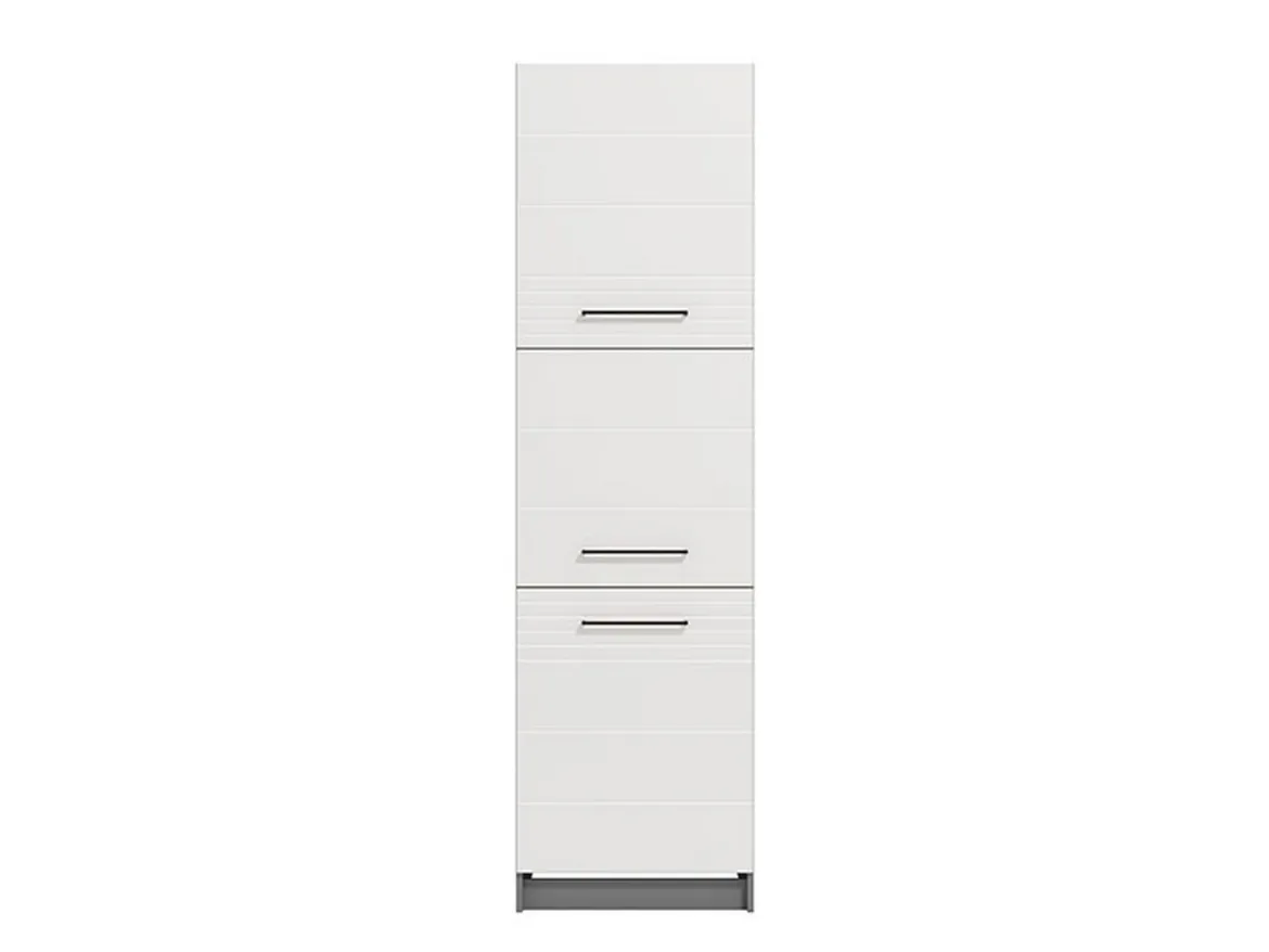Dispensa da Cucina Bianco Grigio un Cassetto 2 Ripiani 55x60x82h cm, Apertura Scorrevole - Moiolaaa