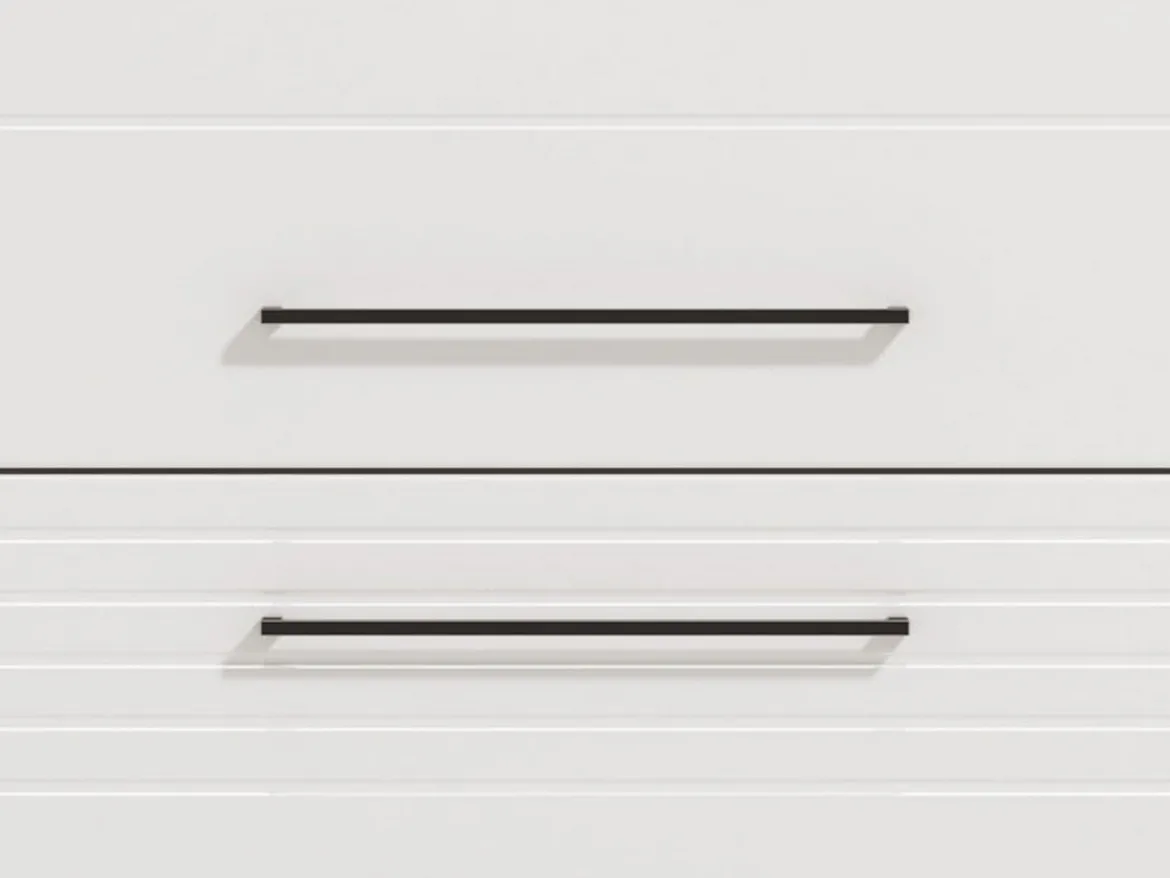 Dispensa da Cucina Bianco Grigio un Cassetto 2 Ripiani 55x60x82h cm, Apertura Scorrevole - Moiolaaa