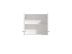 Dispensa da Cucina Bianco Nero un Ripiano 2 Ante 60x30x54h cm, Apertura Battente - Falmenta