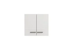 Dispensa da Cucina Bianco Nero un Ripiano 2 Ante 60x30x54h cm, Apertura Battente - Falmenta