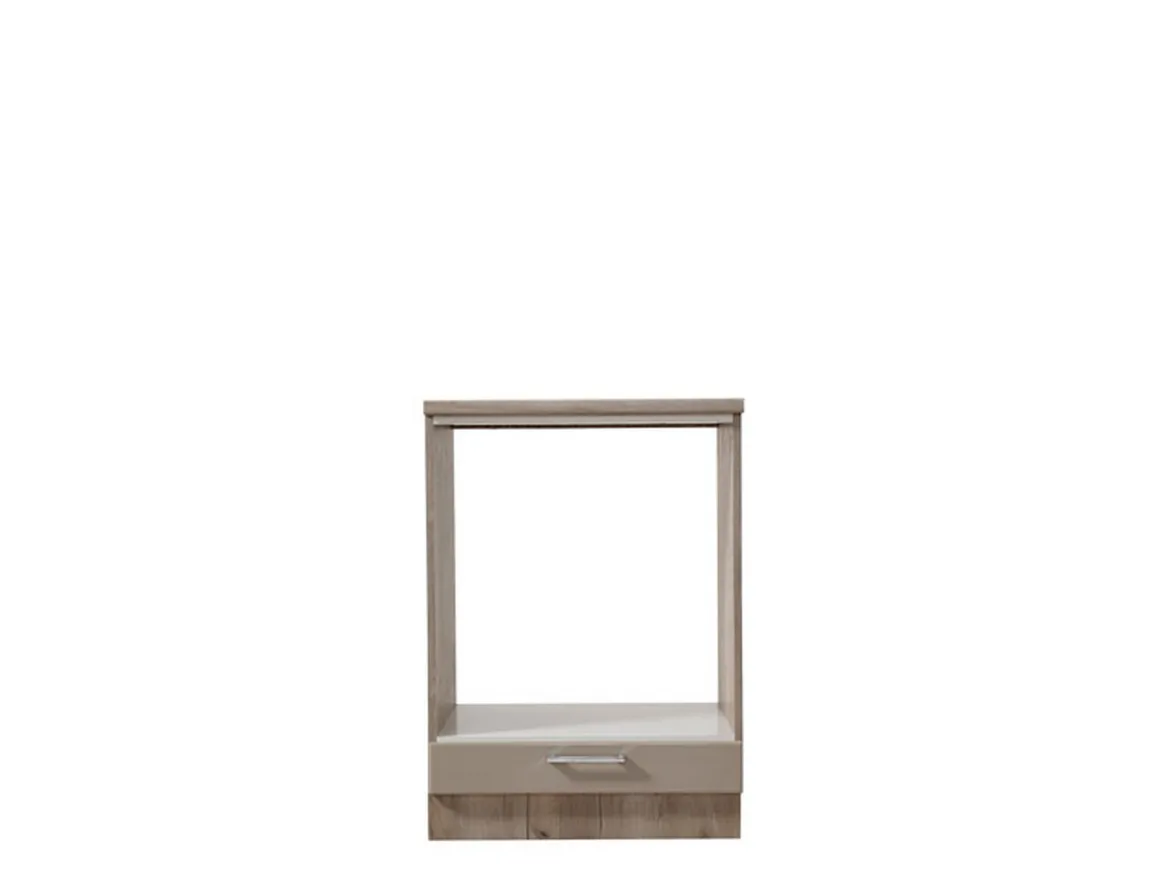 Dispensa da Cucina Marrone Rovere Nodi Beige un Cassetto 2 Ripiani 60x56.5x82h cm, un Vano - Volvera