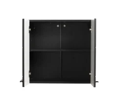 Dispensa da Cucina Nero Antracite un Ripiano 2 Ante 60x30x57h cm, 2 Vani - Palmiano