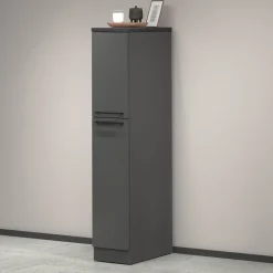 Dispensa multiuso 2 ante 30x165h cm antracite e ardesia - Atrax