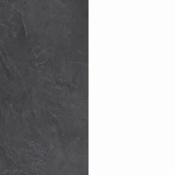 Dispensa multiuso 2 ante 30x165h cm bianco lucido e ardesia - Atrax