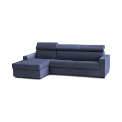 Divano ad angolo blu 260x95x85h cm - Aryaly