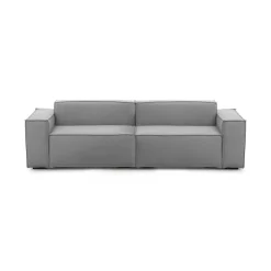 Divano ad angolo grigio 280x95x85h cm - Akela