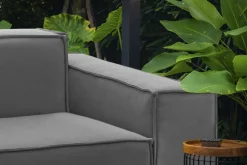 Divano ad angolo grigio 280x95x85h cm - Akela