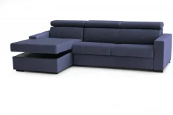 Divano angolare blu 280x95x85h cm - Akela