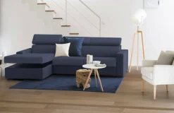 Divano angolare blu 280x95x85h cm - Akela