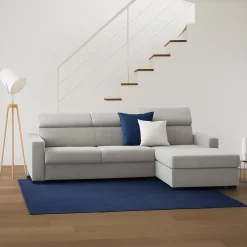 Divano angolare grigio 280x95x85h cm - Ameno