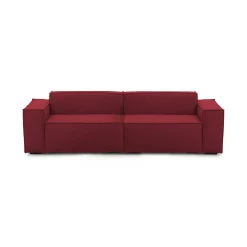 Divano angolare rosso 260x95x70h cm - Argo