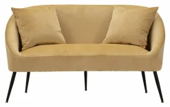 Divano classico marrone e nero 137x69x79h cm - Pittari