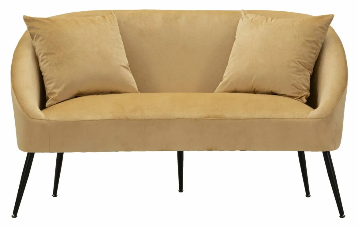 Divano classico marrone e nero 137x69x79h cm - Pittari