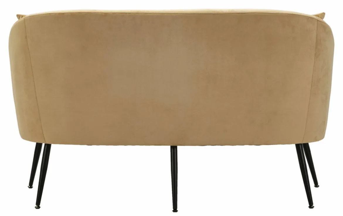 Divano classico marrone e nero 137x69x79h cm - Pittari