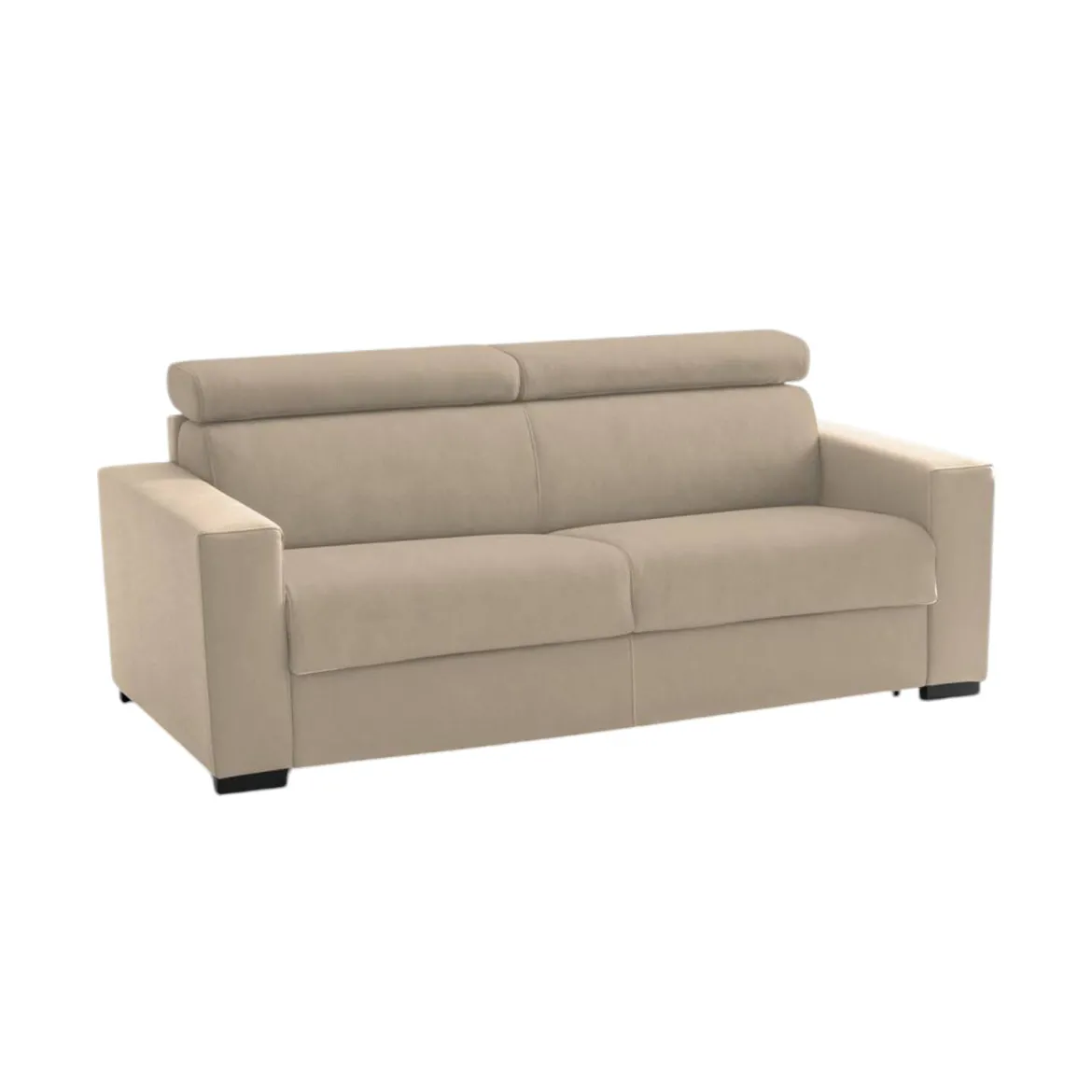 Divano con braccioli beige 160x95x85h cm - Nukualofa