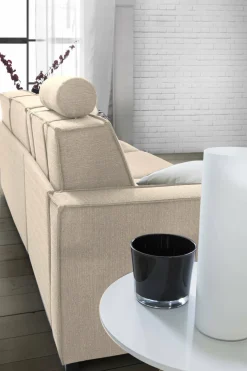 Divano con braccioli beige 300x170x70h cm - Ananas