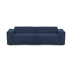 Divano con braccioli blu 260x95x70h cm - Argo