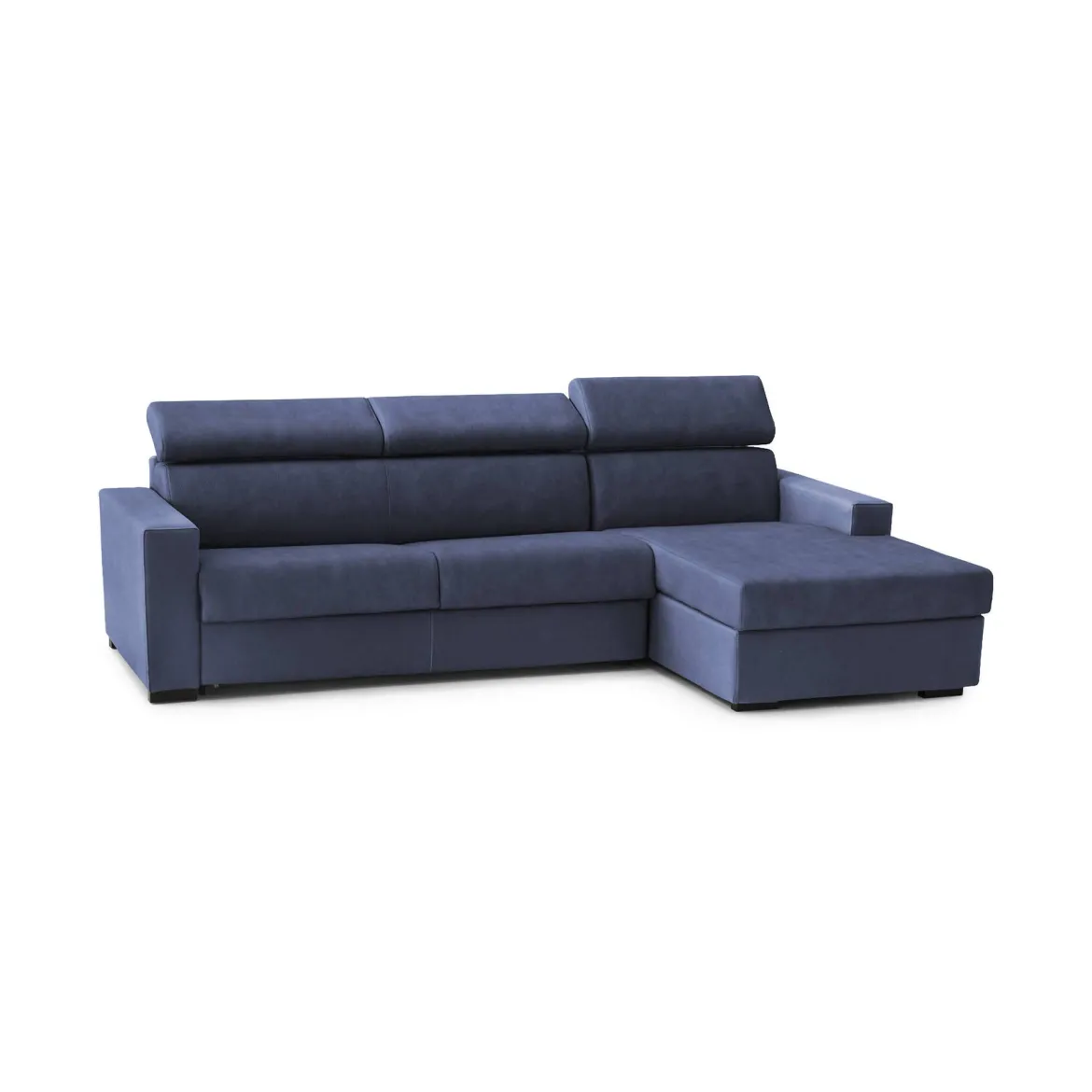Divano con braccioli blu 280x95x85h cm - Ameno