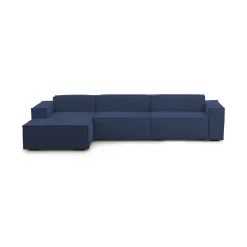 Divano con braccioli blu 340x170x70h cm - Atrillo