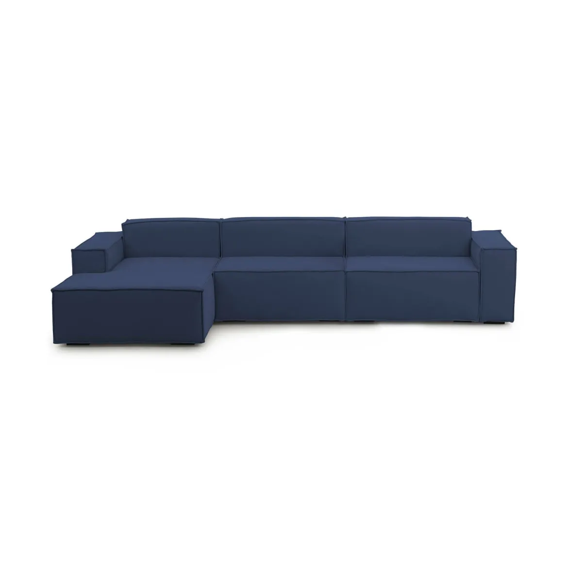 Divano con braccioli blu 340x170x70h cm - Atrillo