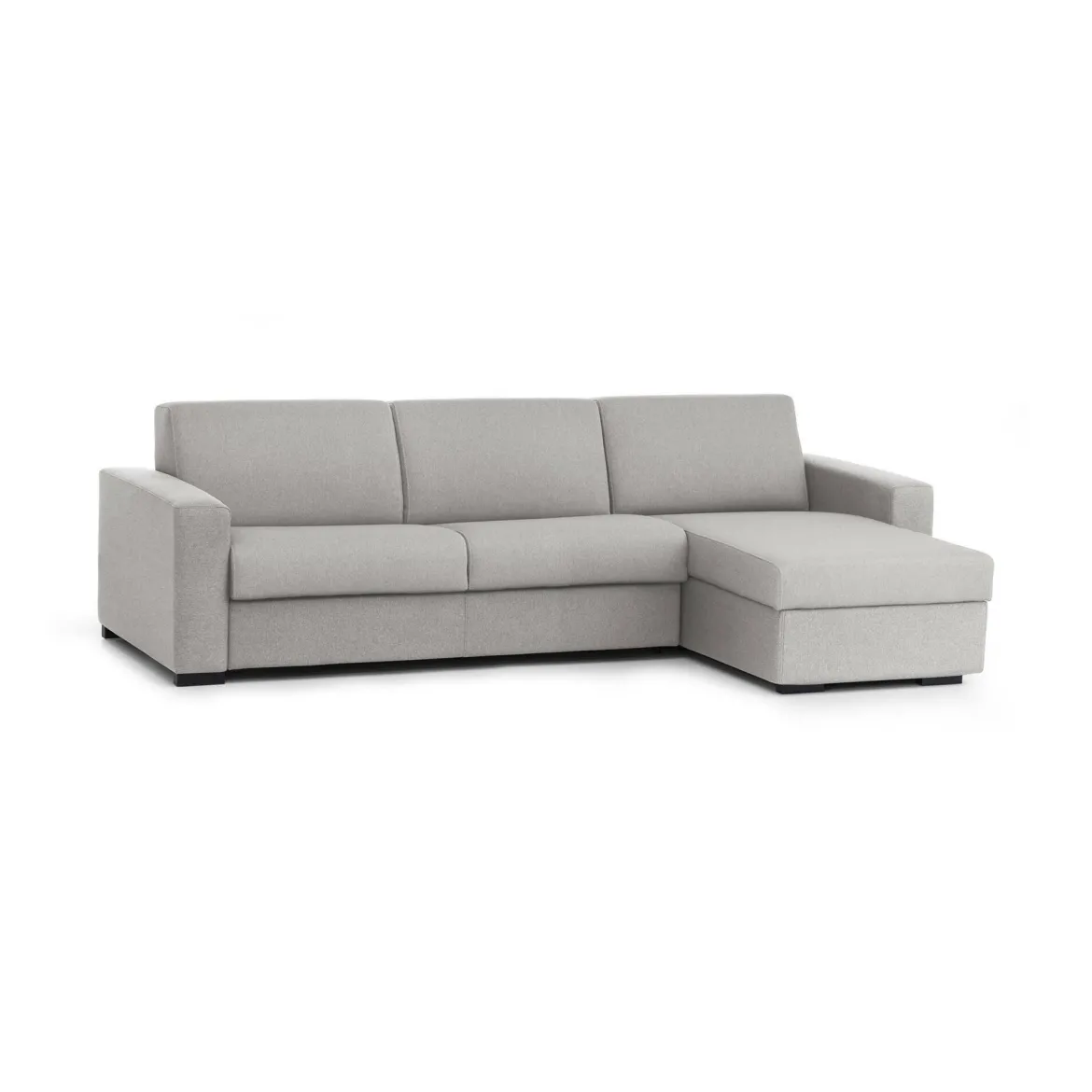 Divano con braccioli grigio 340x170x70h cm - Asvaldo