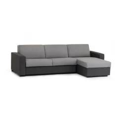 Divano contenitore grigio 260x95x90h cm - Azechiele