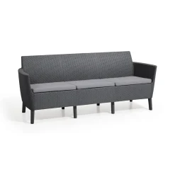 Divano da esterno Winnipeg, 187x67 h76 cm, Antracite