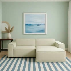 Divano design beige 240x170x70h cm - Ameli