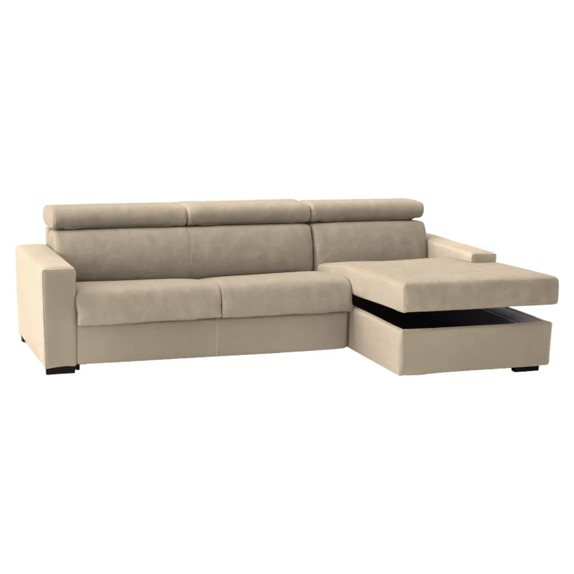 Divano design beige 280x95x85h cm - Ameno