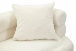 Divano design bianco e oro 133x68x69h cm - Casier