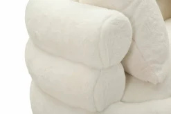 Divano design bianco e oro 133x68x69h cm - Casier